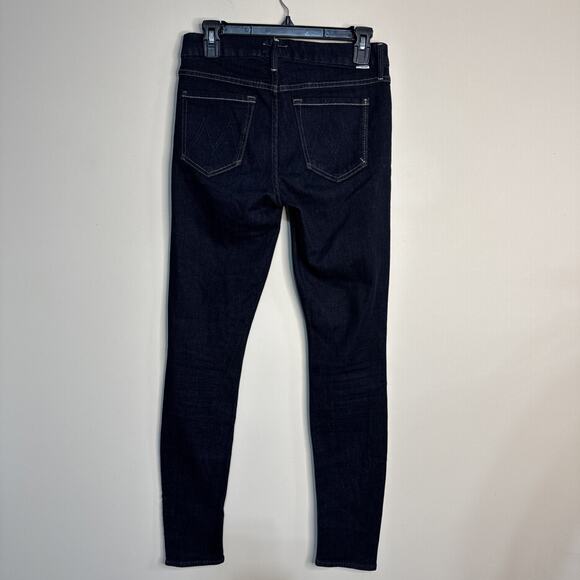 Mother The Looker Jeans Women Sz 27 Too Good To Be True Dark Blue Denim Mid Rise - Picture 8 of 16